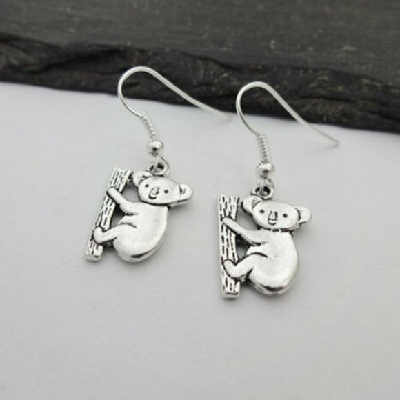 Koala Silver Earrings - Picture 3 of 4